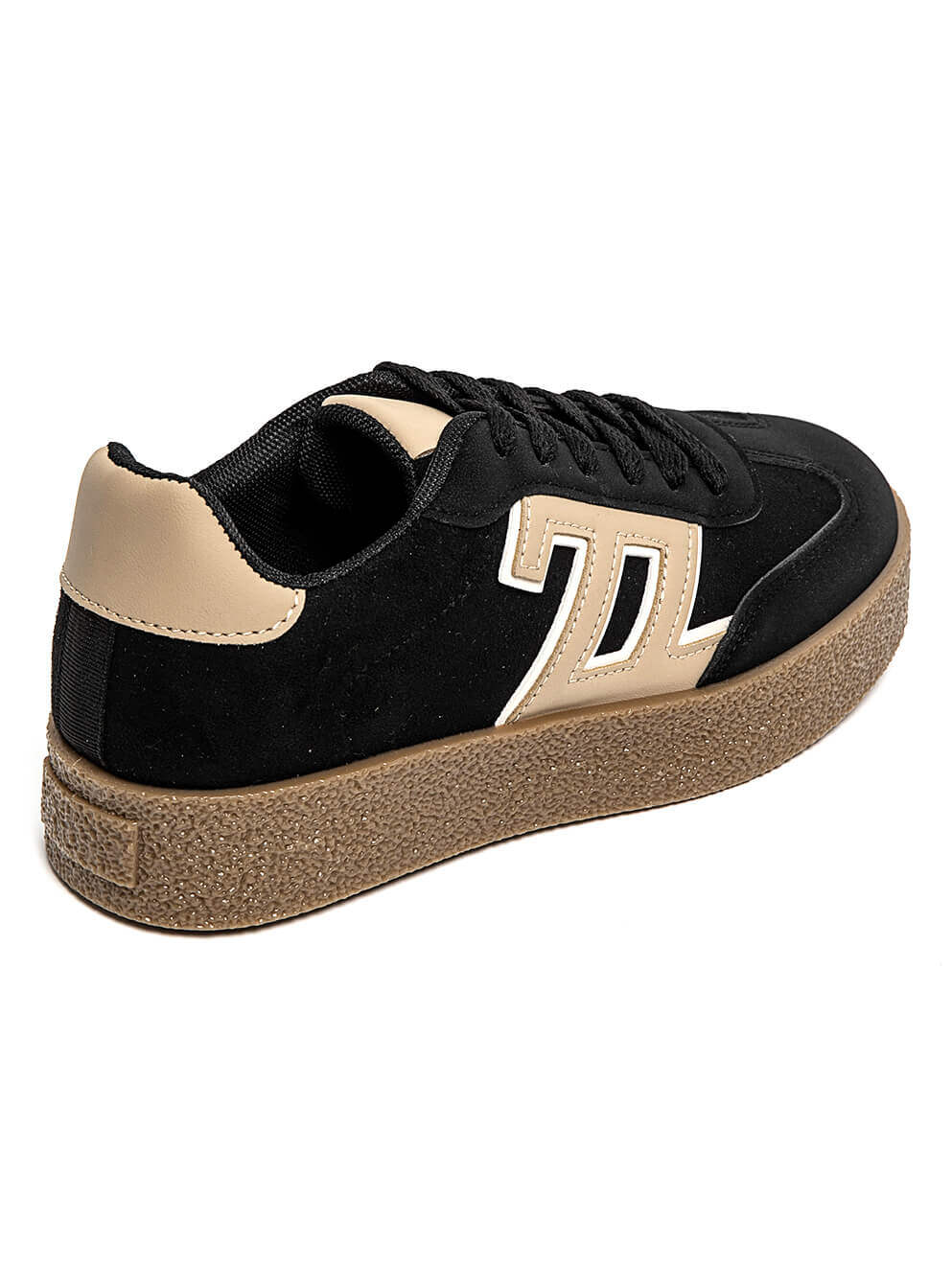 Mind by lene sort sneakers med høj sål | Sort