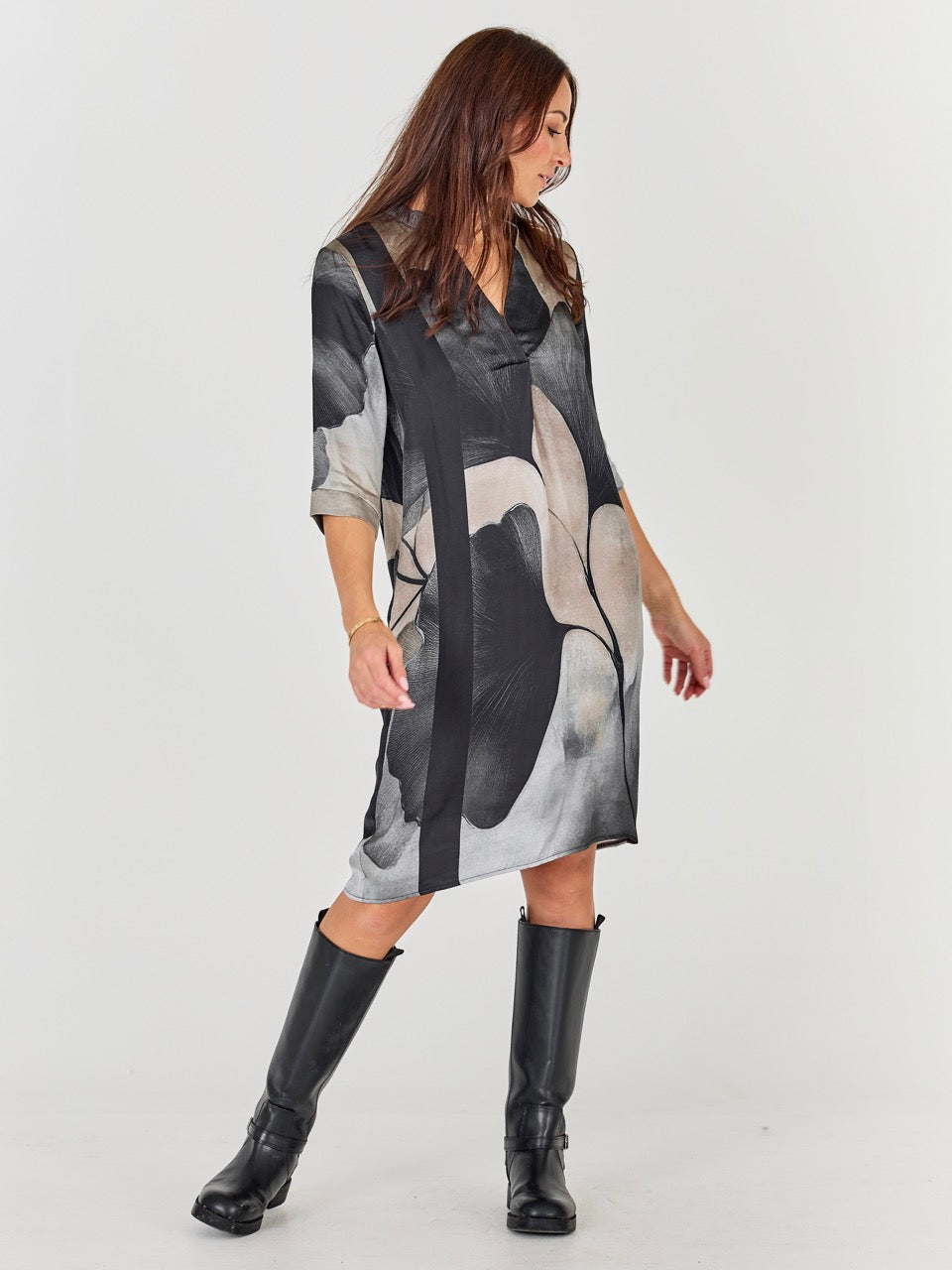 kjole med grafisk print NÜ Cilje Tunic Dress Print