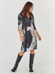 kjole med grafisk print NÜ Cilje Tunic Dress Print