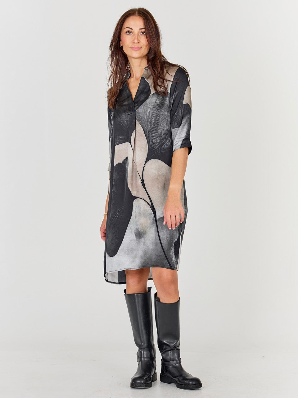 kjole med grafisk print NÜ Cilje Tunic Dress Print