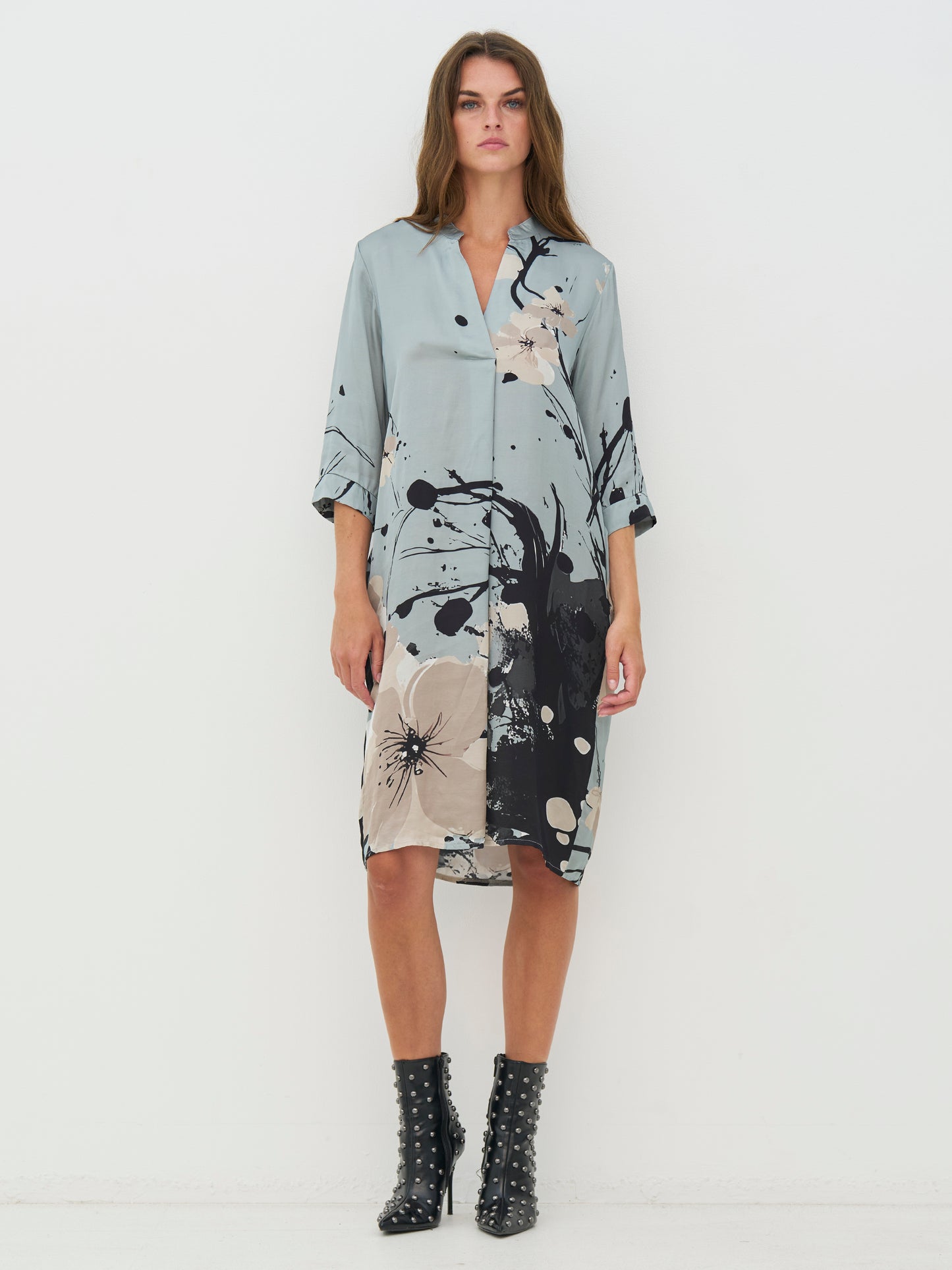 NÜ Cilje Tunic Dress | 303 Blue Mint mix