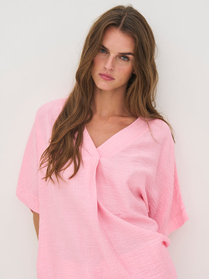 NÜ Cinda Blouse s/s - 635 Pink