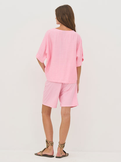 NÜ Cinda Blouse s/s - 635 Pink