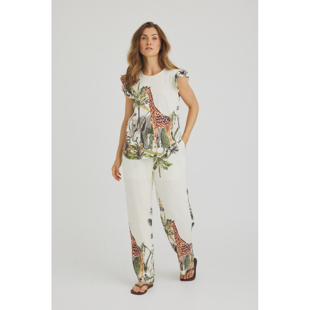 LUXZUZ // ONE TWO - Valli Pant - Off White 7038