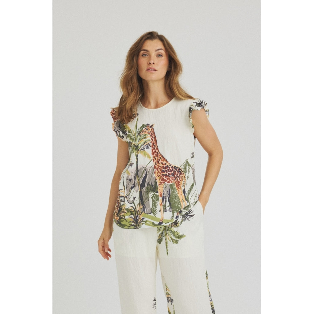 LUXZUZ // ONE TWO - Vinca Top - Off White 7038