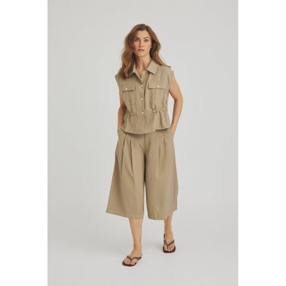 LUXZUZ // ONE TWO - Valgerd Shorts - Taupe 7012