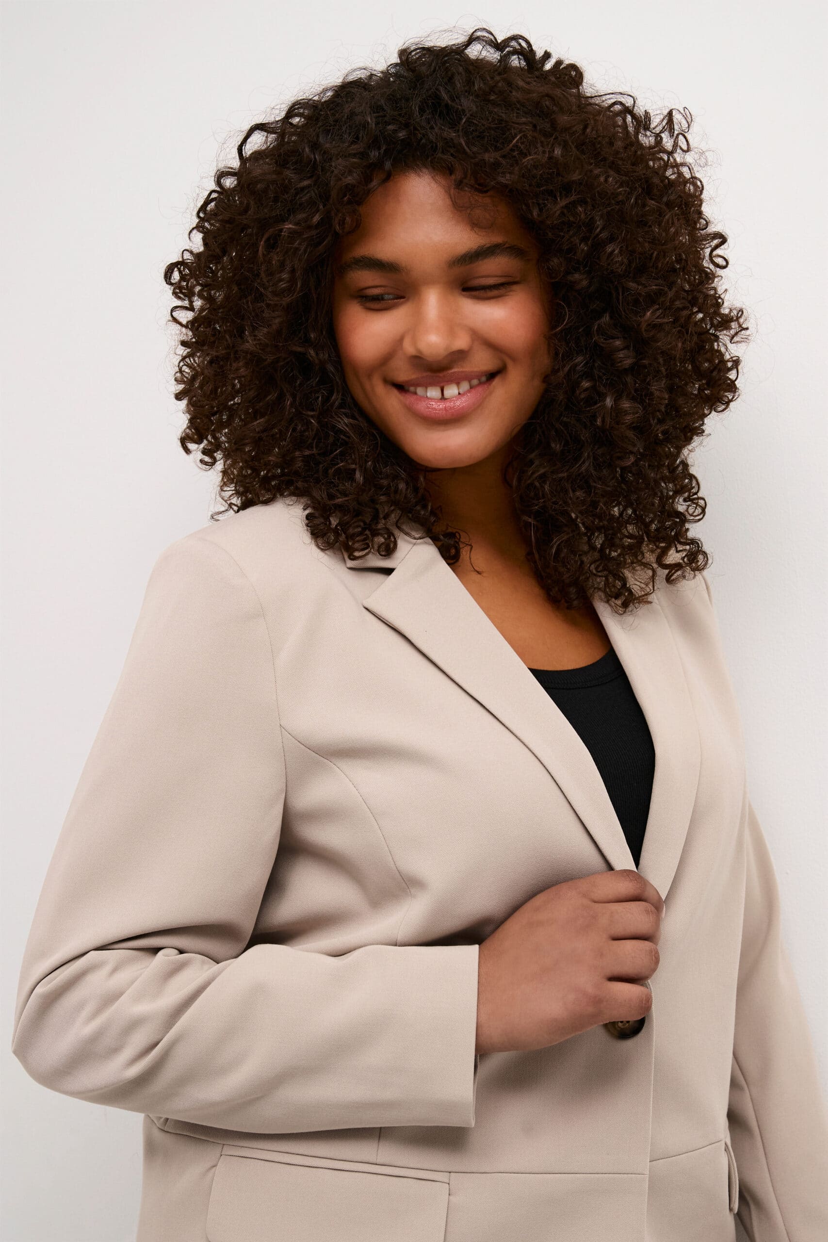 Kaffe Curve Grey Blazer | KCsakira Blazer