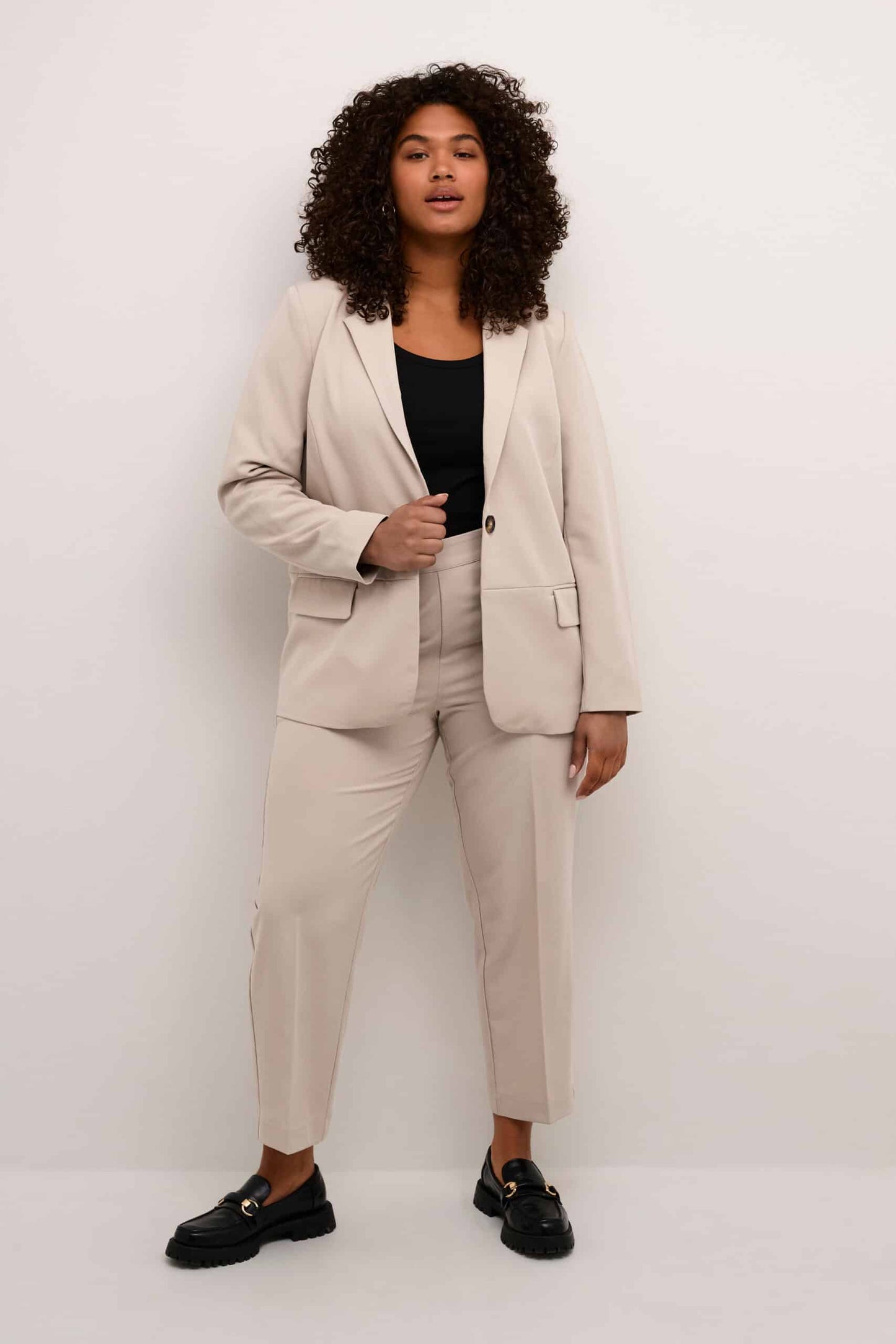 Kaffe Curve Grey Blazer | KCsakira Blazer