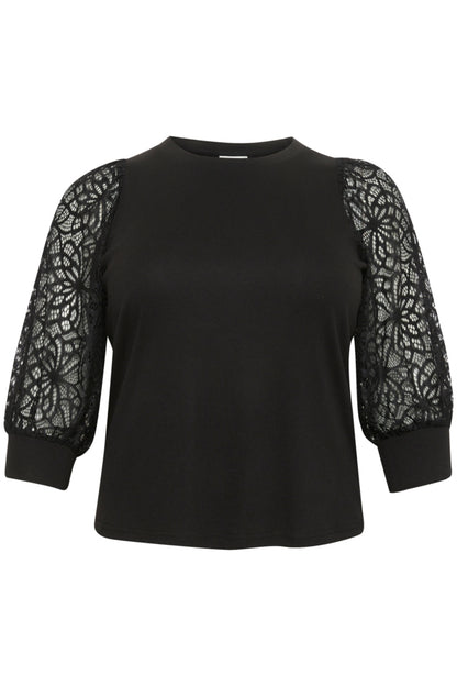 Black KCbella Lace T-Shirt