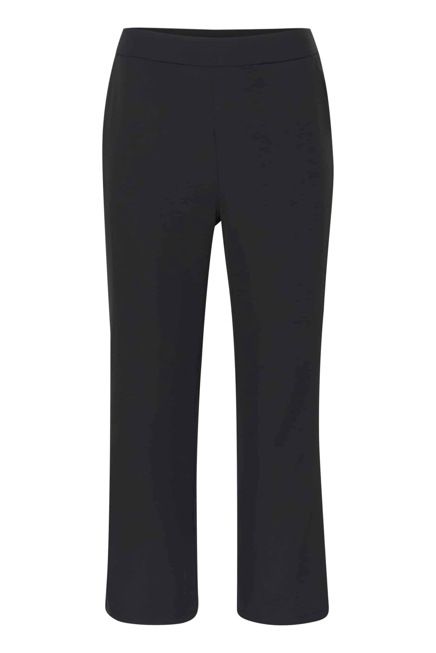 Kaffe Curve Black Trousers | KCsigne HW Wide Pants