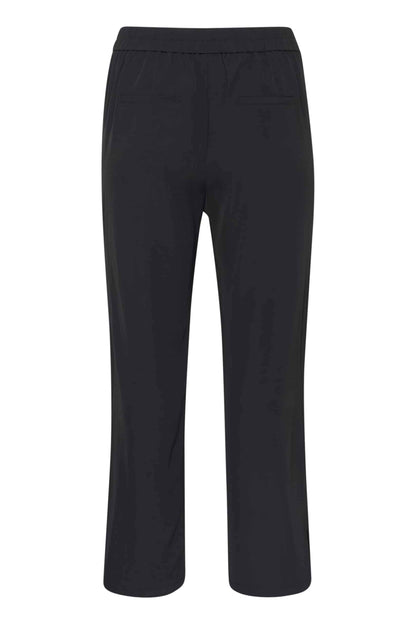 Kaffe Curve Black Trousers | KCsigne HW Wide Pants