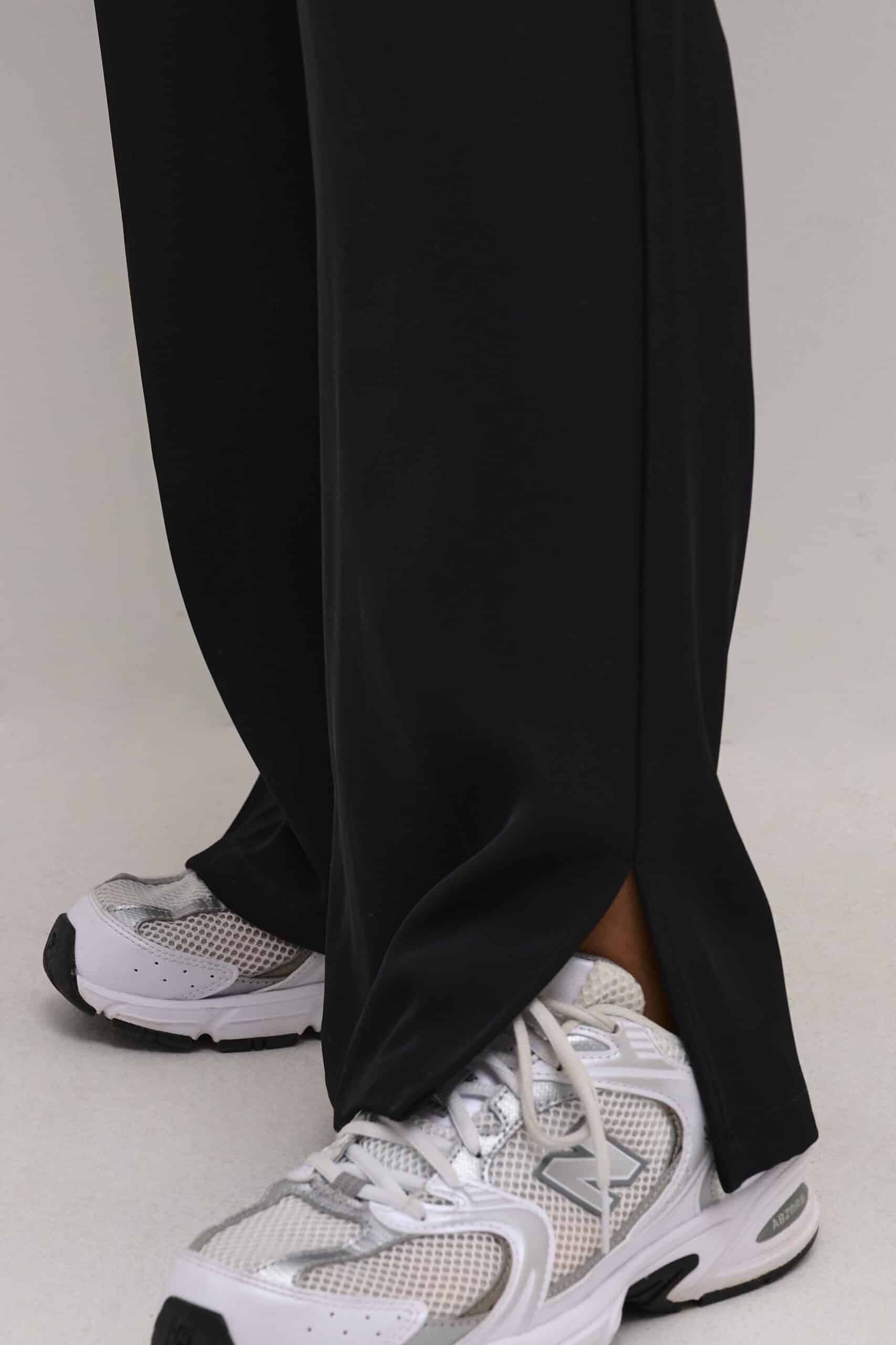 Kaffe Curve Black Trousers | KCsigne HW Wide Pants