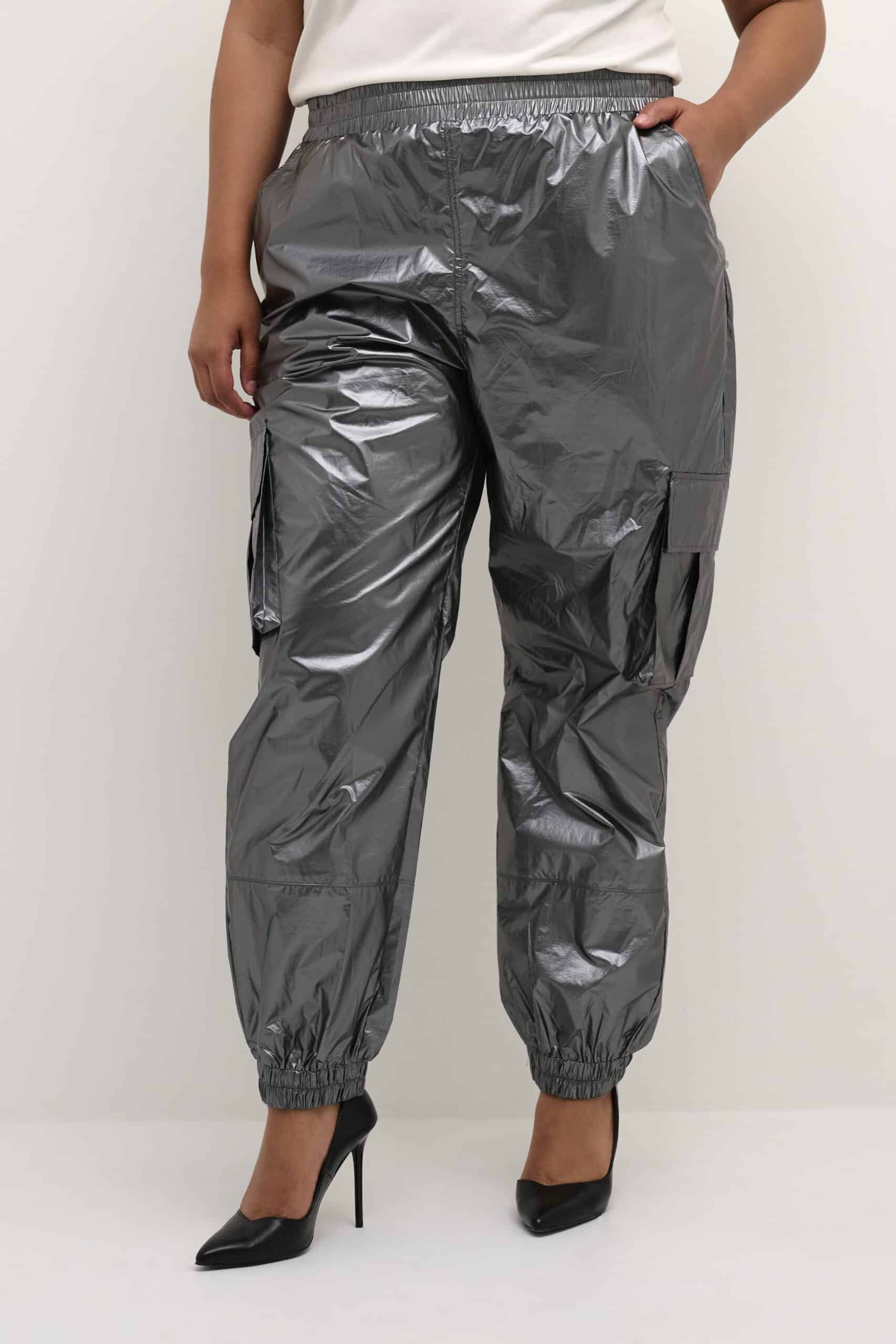 Kaffe Curve Grey Trousers | KCshenna Cargo Pants