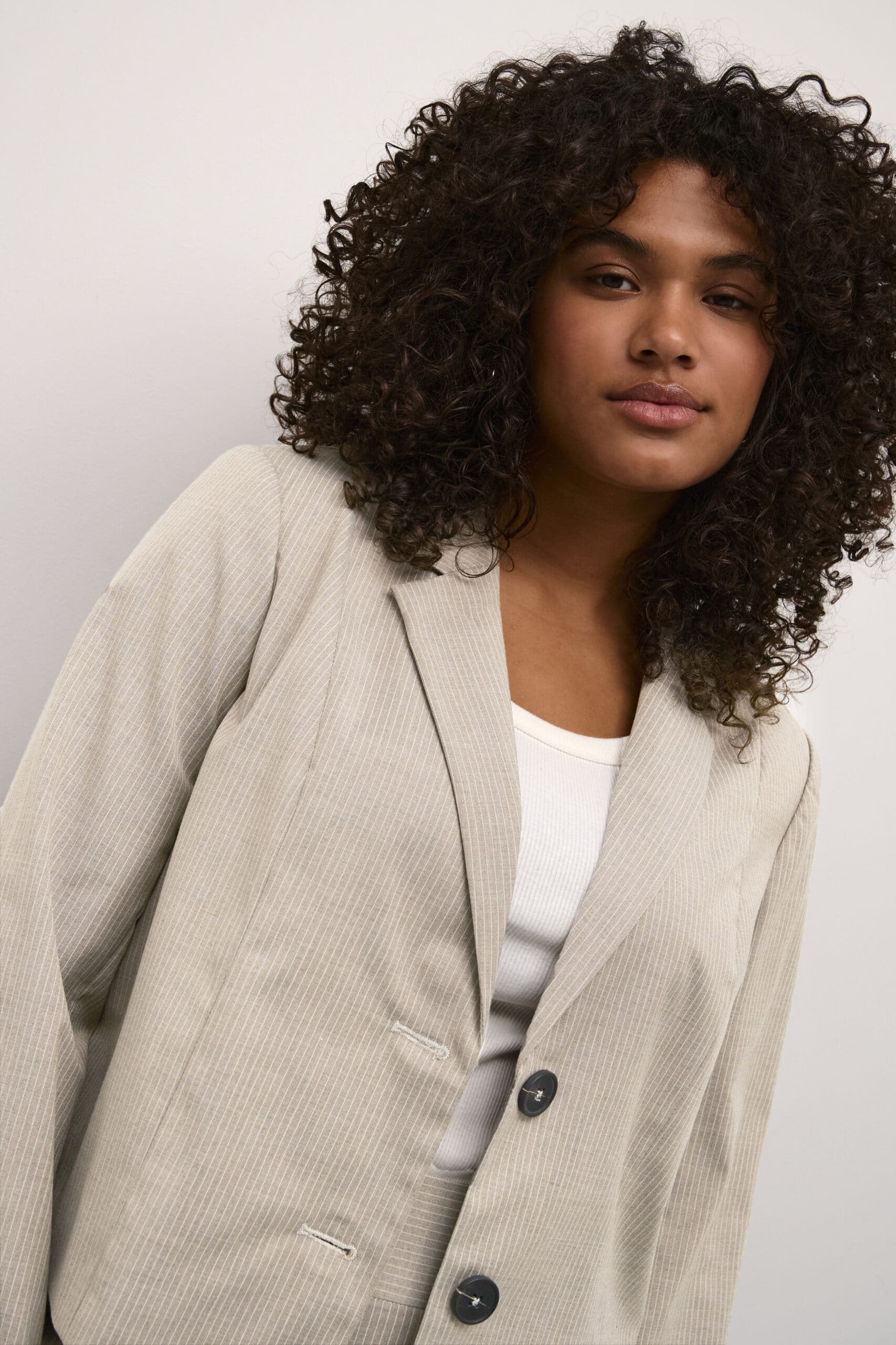 Kaffe Curve Brown Blazer | KCsolima Cropped Blazer