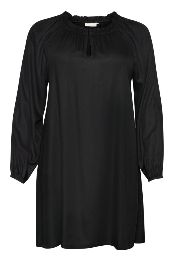 Kaffe Curve Black Deep KCjane Dress kort sort kjole