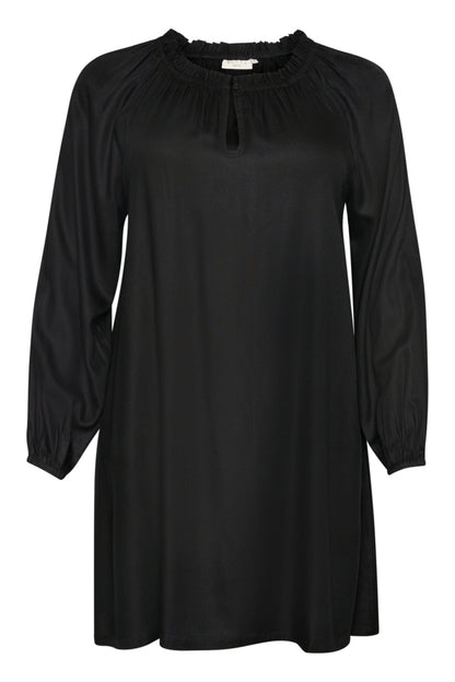 Kaffe Curve Black Deep KCjane Dress kort sort kjole
