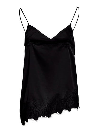 VILEA STRAP TOP - Schwarz