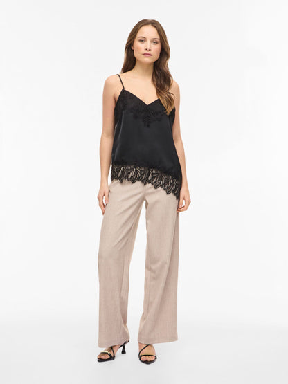 VILEA STRAP TOP - Schwarz