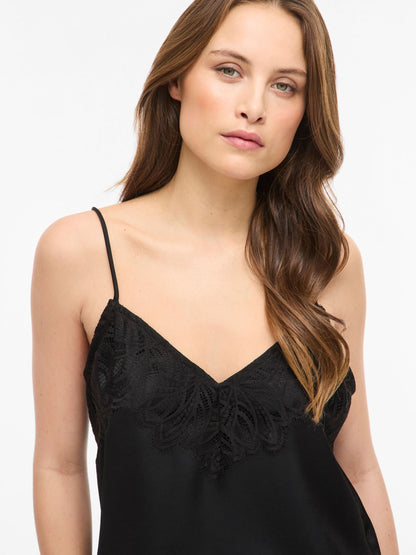 VILEA STRAP TOP - Schwarz