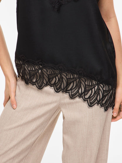 VILEA STRAP TOP - Schwarz