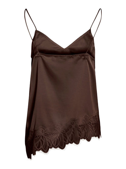 VILEA STRAP TOP - Brown