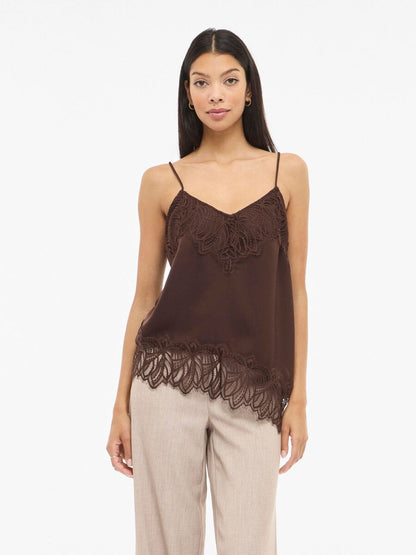 VILEA STRAP TOP - Brown