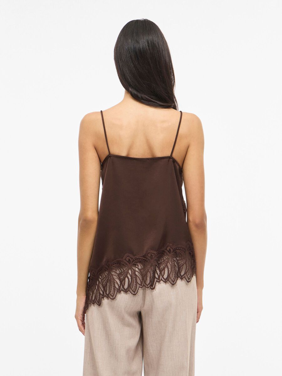 VILEA STRAP TOP - Brown