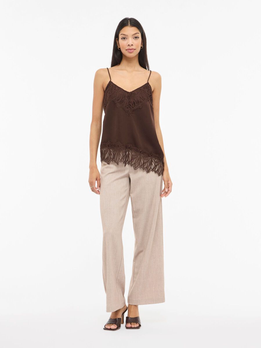 VILEA STRAP TOP - Brown