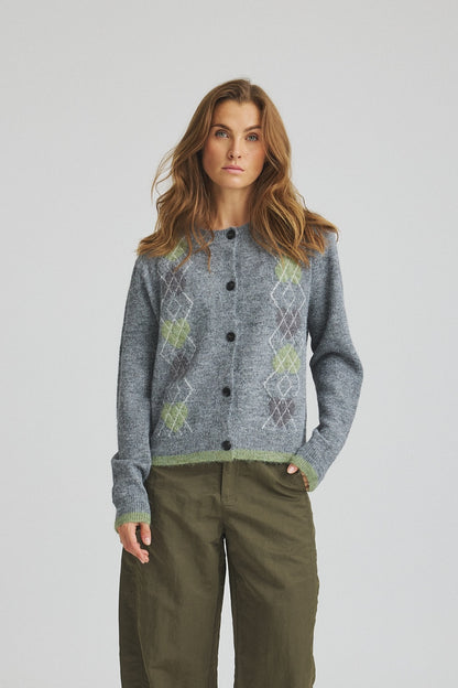 Luxzuz One Two - Zazia Knit Dark Grey Melange