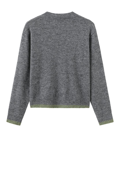 Luxzuz One Two - Zazia Knit Dark Grey Melange