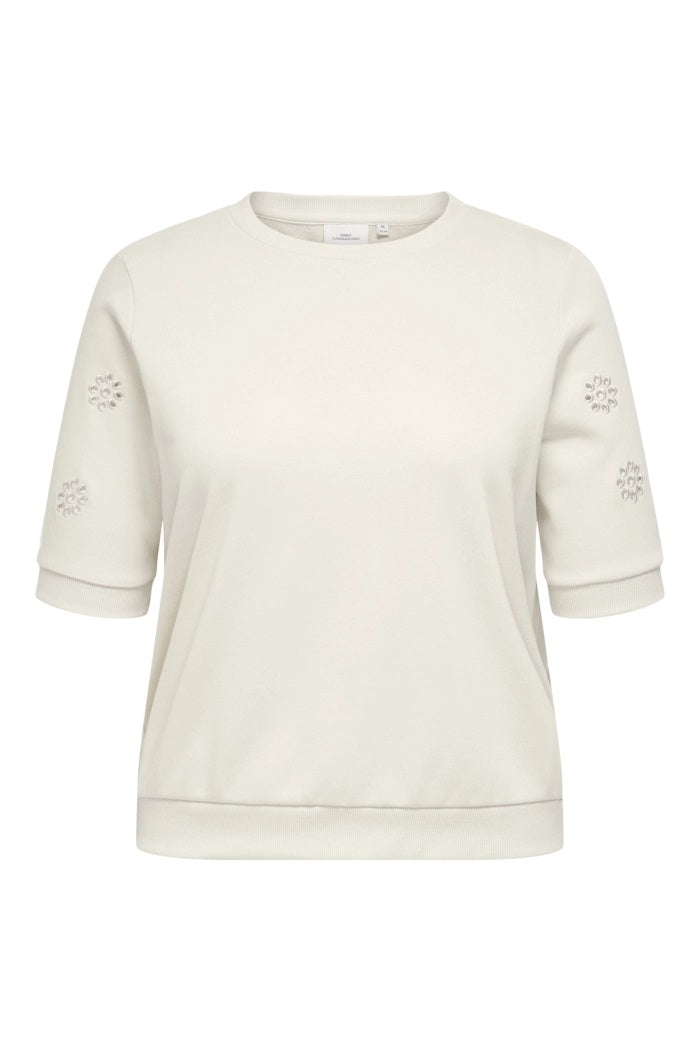 ONLY CARBROOKE S/S O-NECK DETAIL SWT JRS