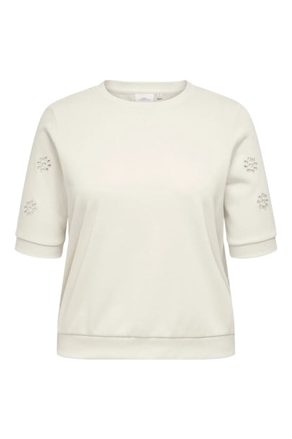 ONLY CARBROOKE S/S O-NECK DETAIL SWT JRS