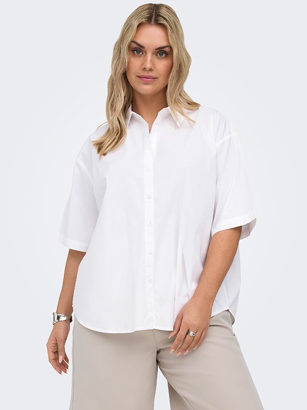 CARBERSA 2/4 SHIRT WVN - Bright White