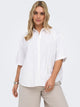CARBERSA 2/4 SHIRT WVN - Bright White
