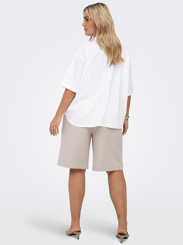 CARBERSA 2/4 SHIRT WVN - Bright White