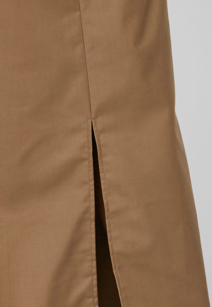 Sisters Point lang brun nederdel ELAMA-SK2 Taupe slids foran