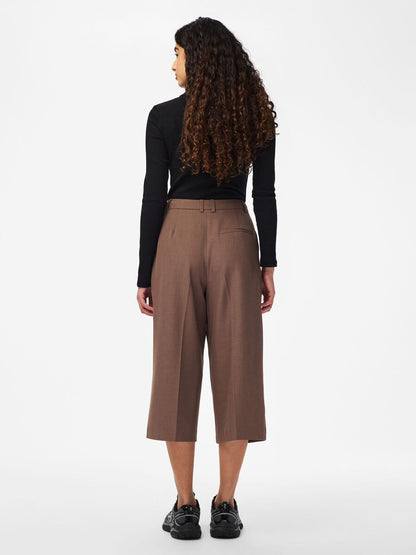 PCBLOSSOM CULOTTE PANTS - Braun