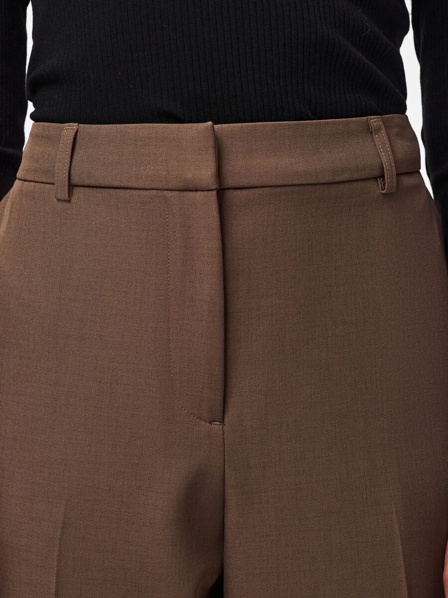 PCBLOSSOM CULOTTE PANTS - Braun