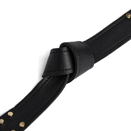DEPECHE - Studded waist belt - 190 Black/Gold