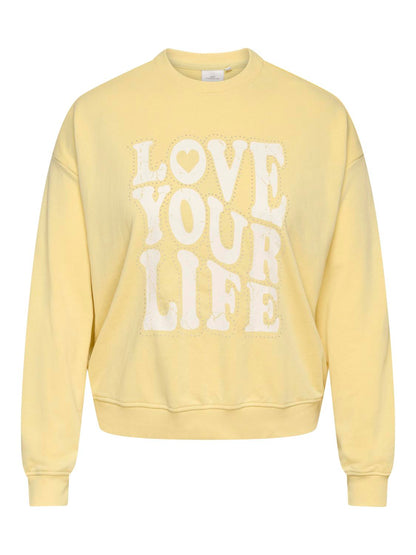Only Carmakoma - Carsandy - Sweatshirt - Sunlight