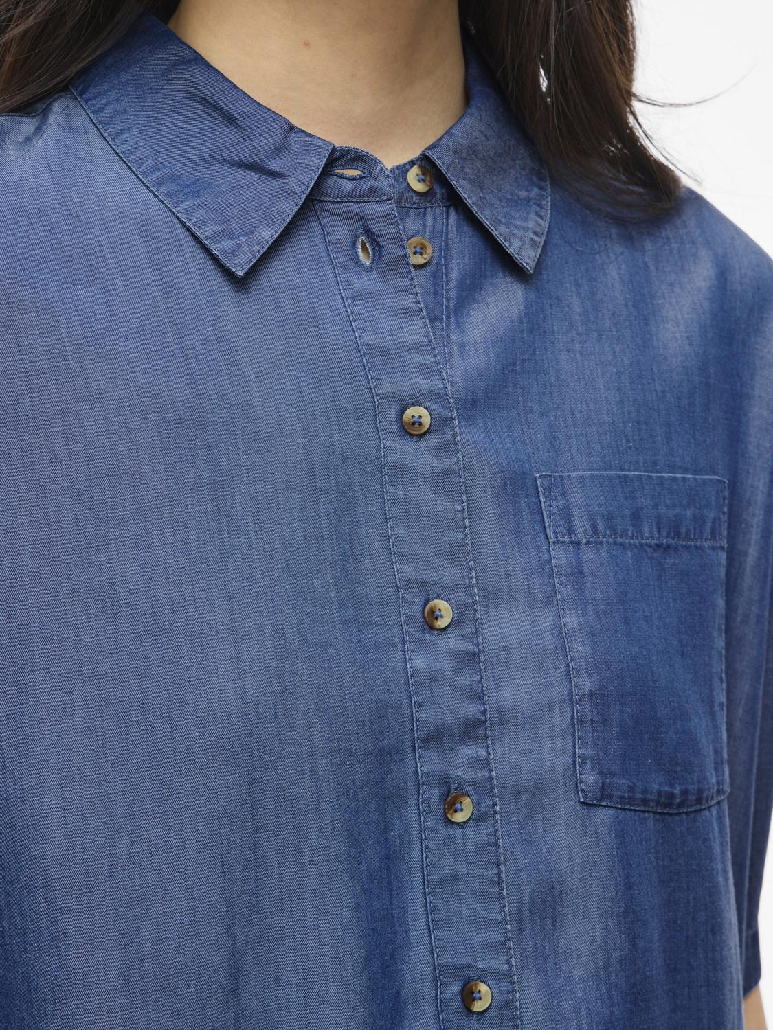 Vila - Vitevira - Shirt - Medium Blue Denim