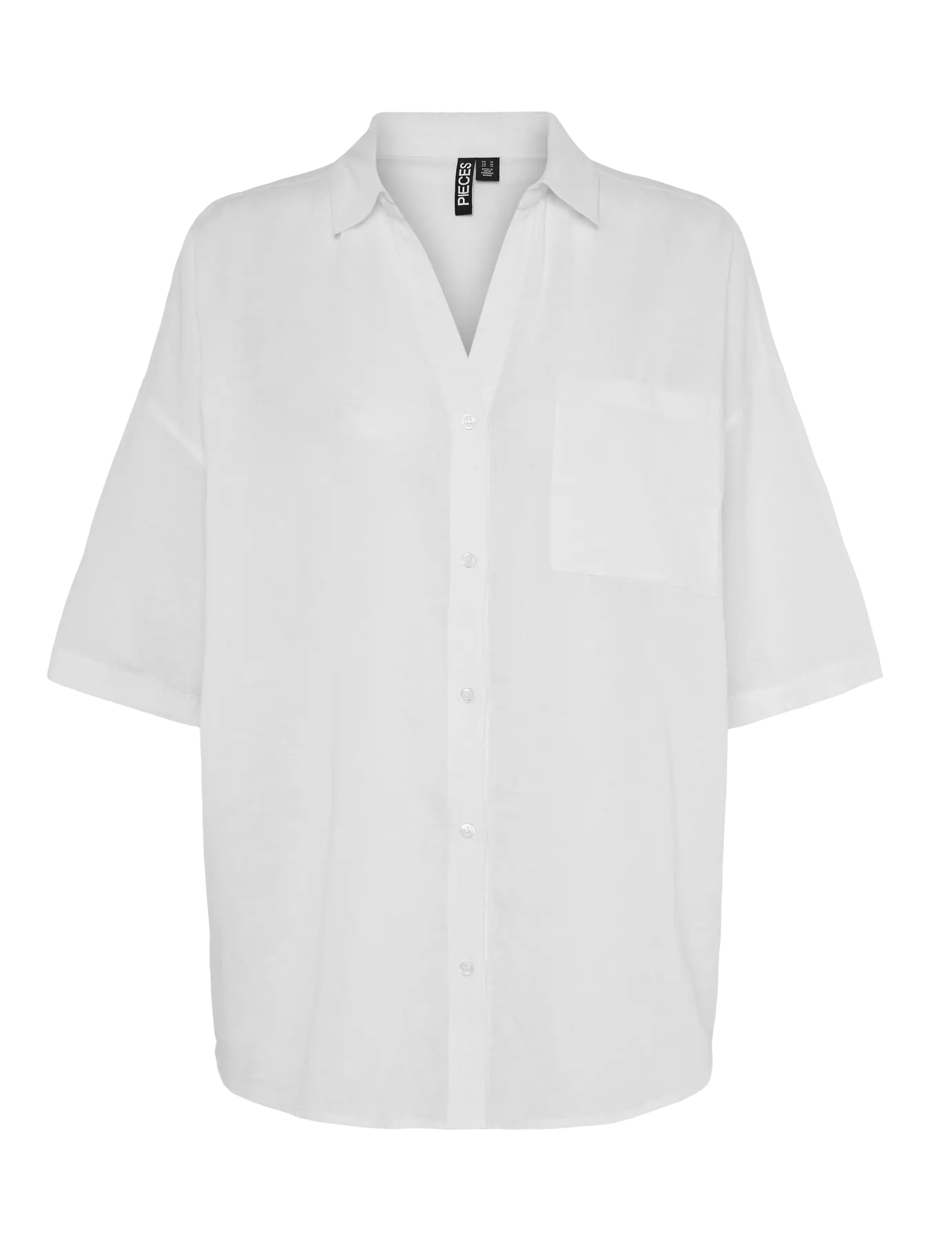 PIECES PCSATINKA 2/4 SHIRT WVN | Cloud Dancer