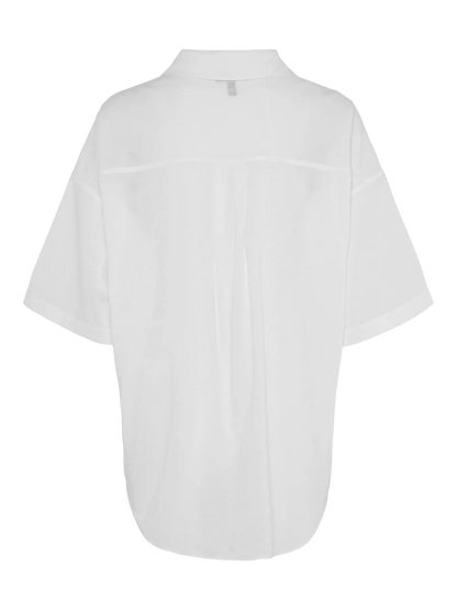 PIECES PCSATINKA 2/4 SHIRT WVN | Cloud Dancer