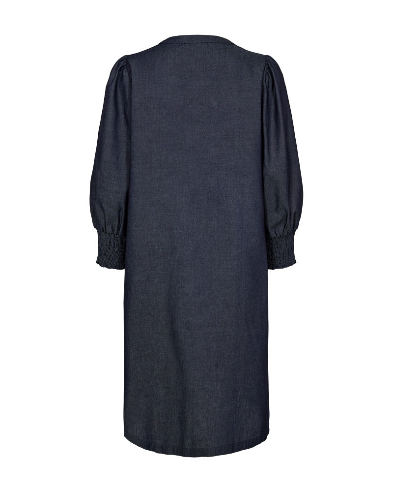 Freequent FQABY-DRESS Dark Blue mørkeblå kjole denim look