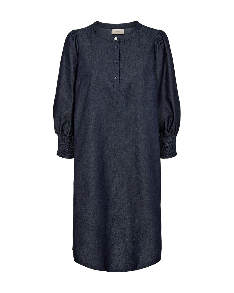 Freequent FQABY-DRESS Dark Blue mørkeblå kjole denim look