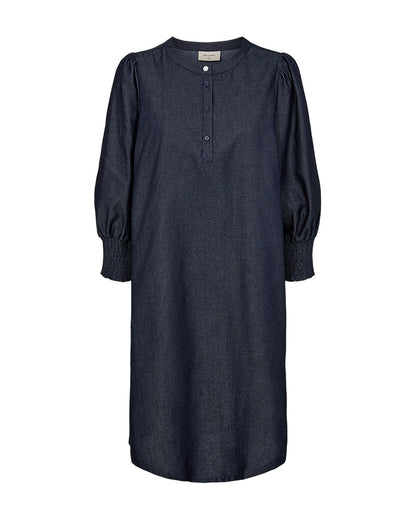 Freequent FQABY-DRESS Dark Blue mørkeblå kjole denim look