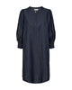 Freequent FQABY-DRESS Dark Blue mørkeblå kjole denim look