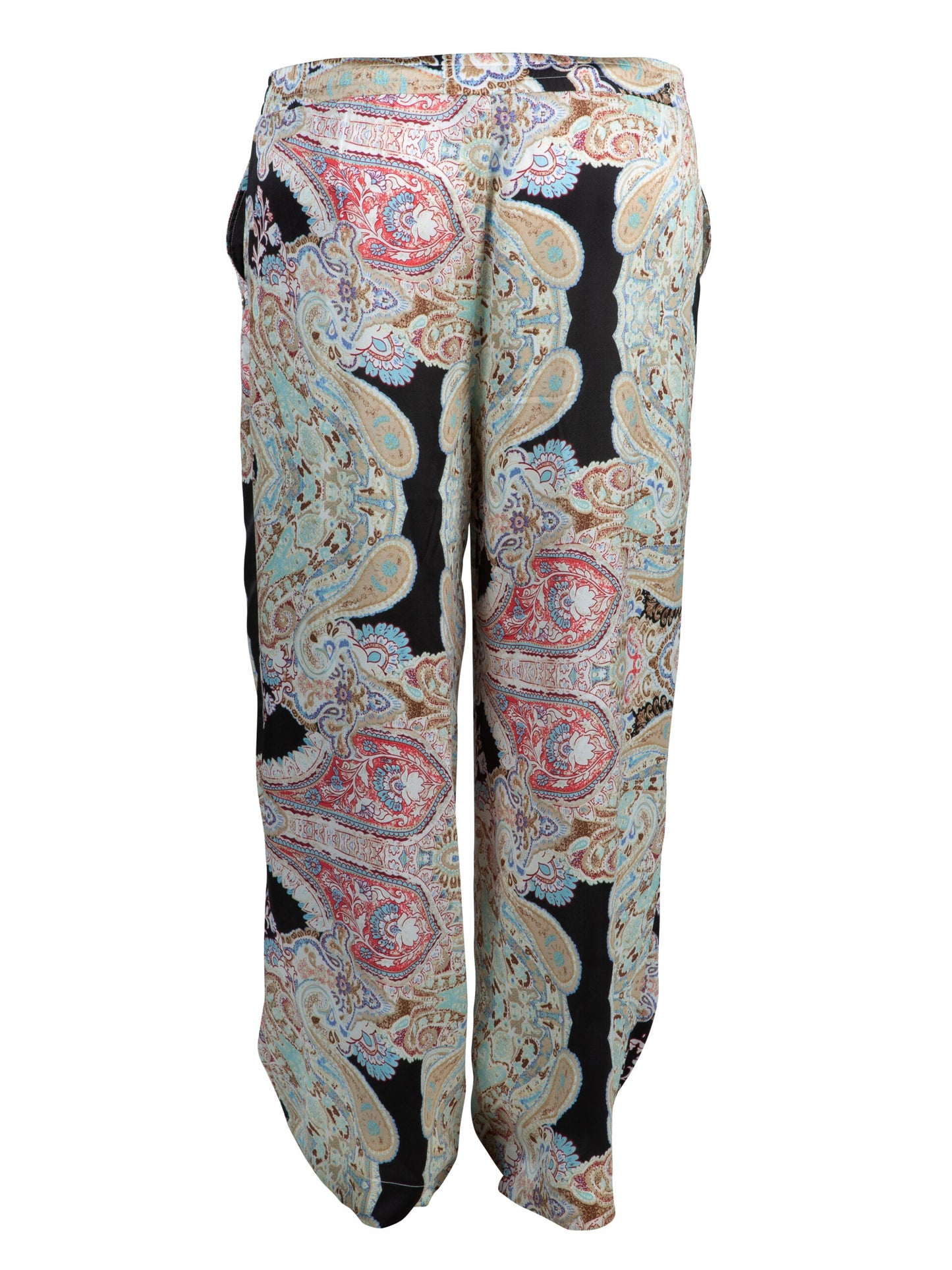 ZOEY 000 Black print mix Pants | LENA PANTS