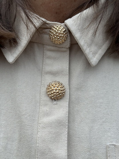 GASPAR Vigo Canvas Shirt - Beige