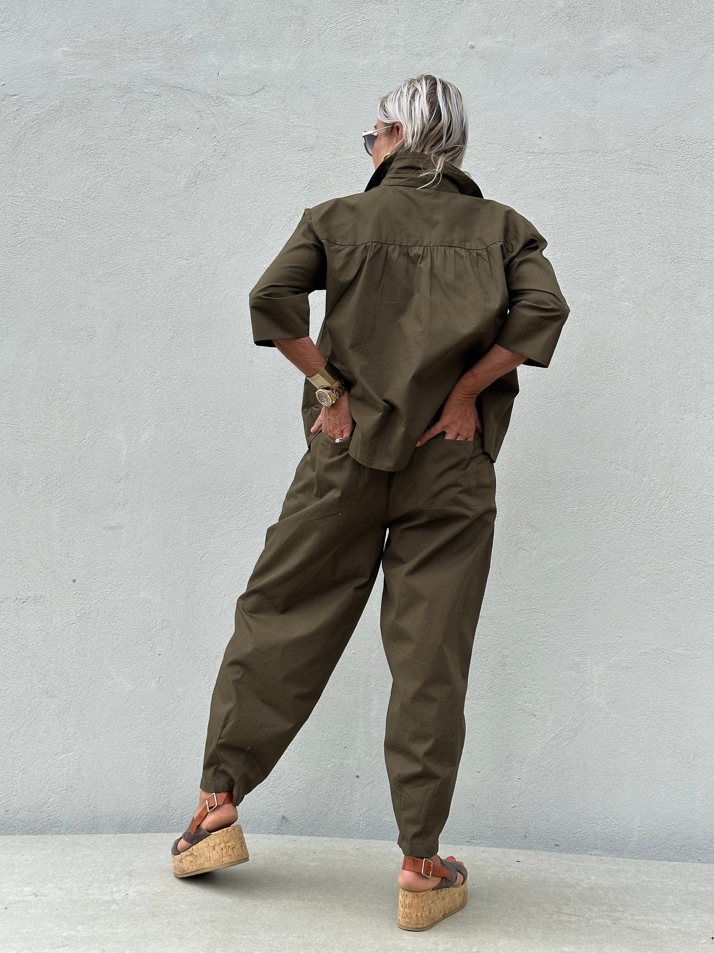 Gaspar Express - Colorado Poplin - Olive green